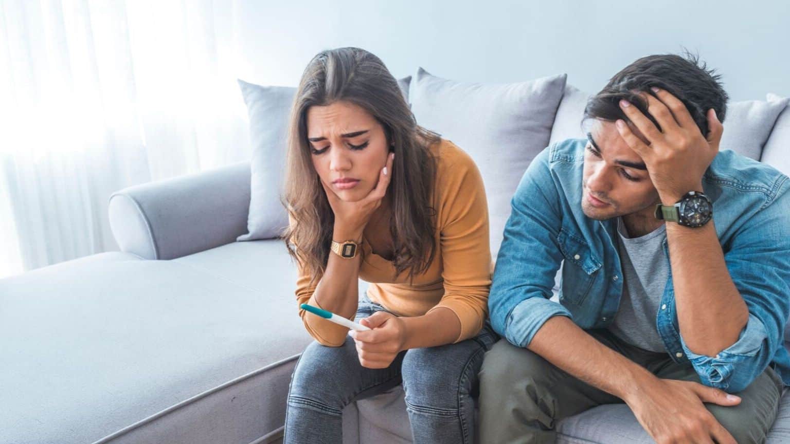 sad couple because of infertility